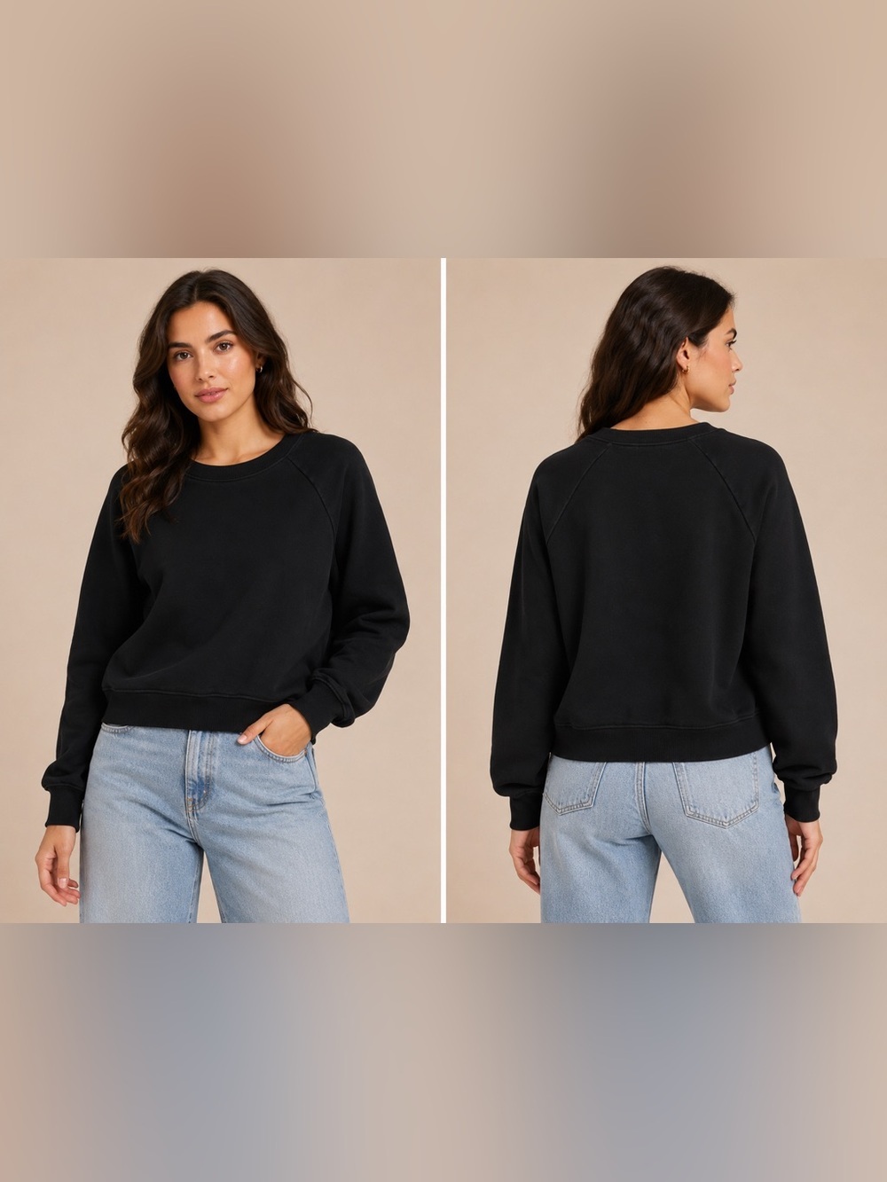 GAP Black Crewneck Sweatshirt
